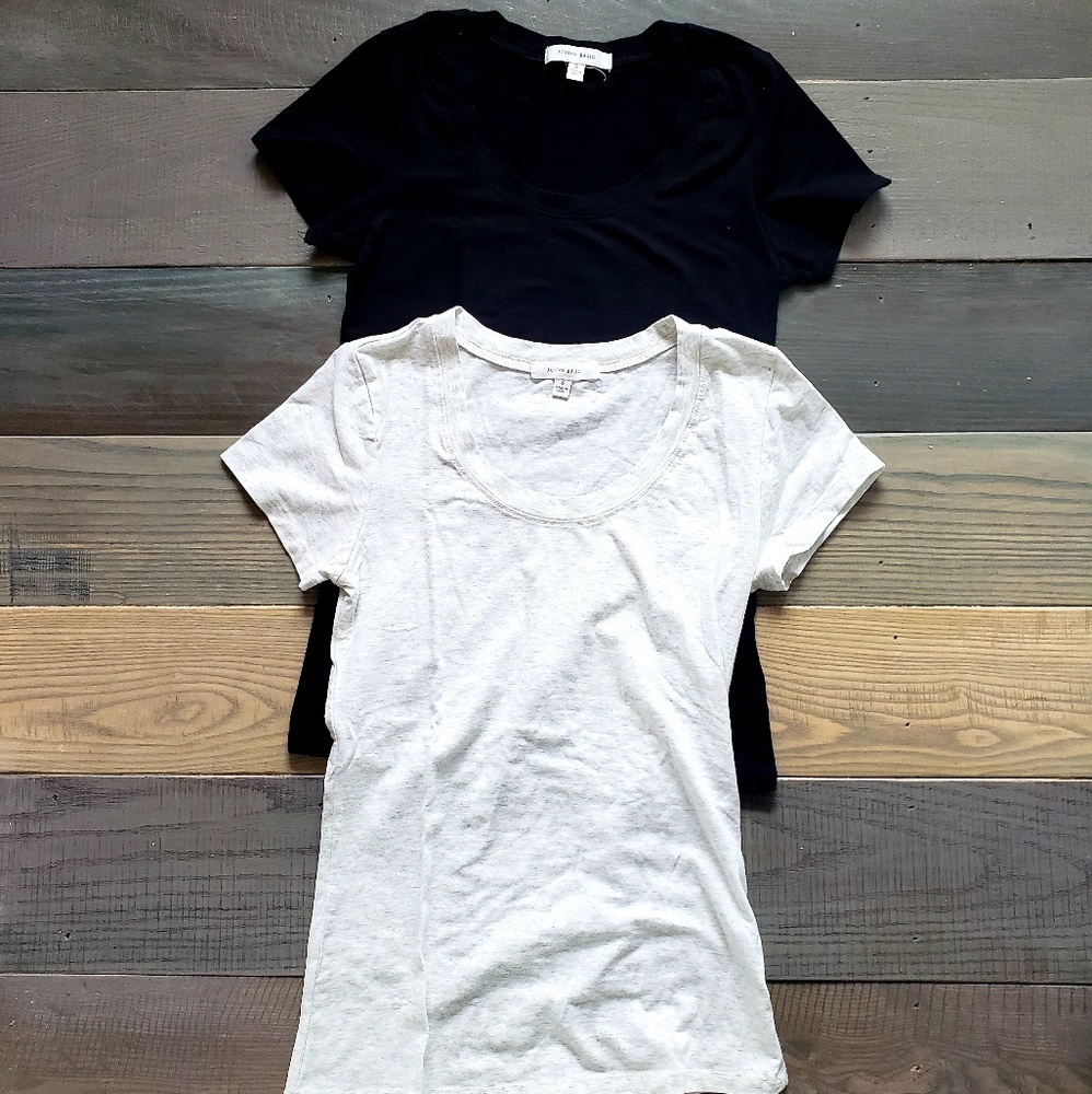 Active basic new shirts white and black size S